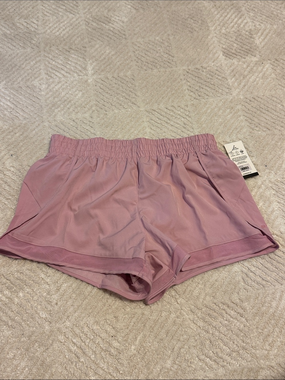 Legend Women's Pink Athletic Shorts with Elastic Waist